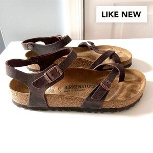 Birkenstock Taormina - Brown Oiled Leather
